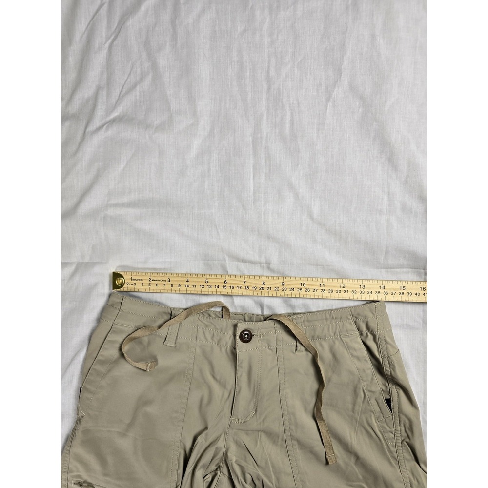 The North Face Cargo Shorts Womens 4 Beige Nylon Stretch Hiking Outdoor Summer - Picture 11 of 12